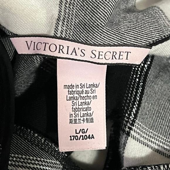 Victoria Secret Black and White Checkered Romper Size Large - Picture 9 of 15